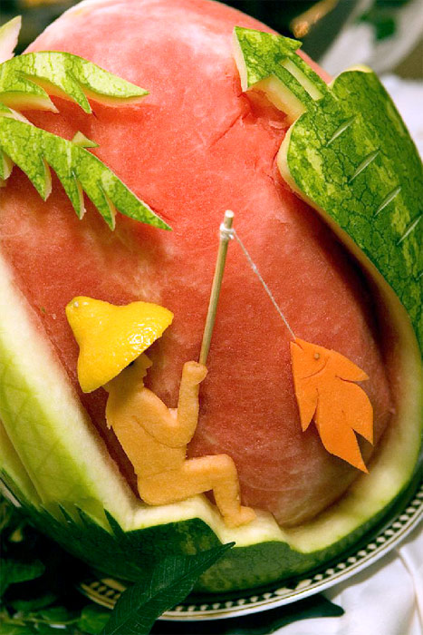 Watermelon carving